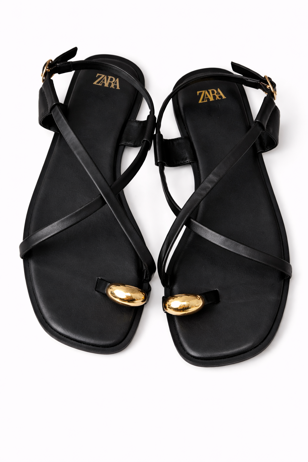 Beige Strap Flat Sandals – Women’s Minimal Summer Shoes