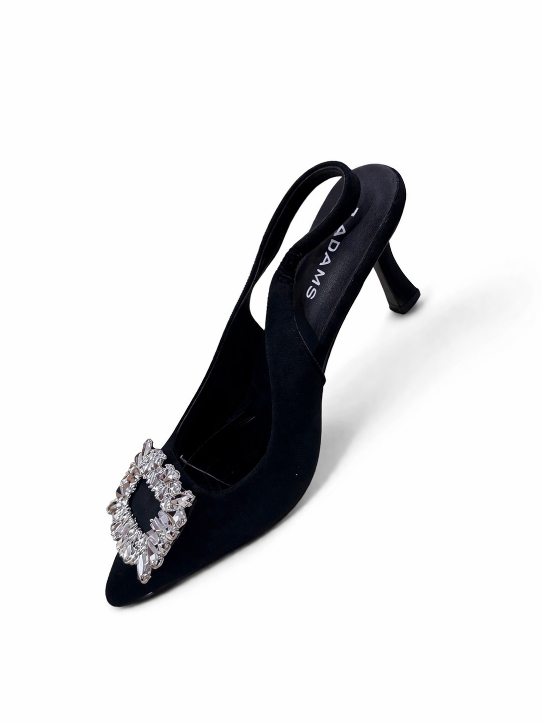 Women Black Slingback Heels Pointed Toe Crystal Buckle Elegant Dress Shoes

Black Slingback Heels for Women Pointed Toe Crystal Buckle Dressy Pumps