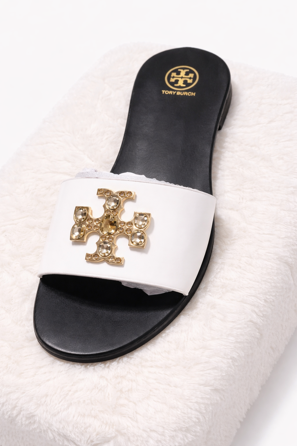 Luxury Red Slide Sandals – Gold Detail Designer Inspired Slippers