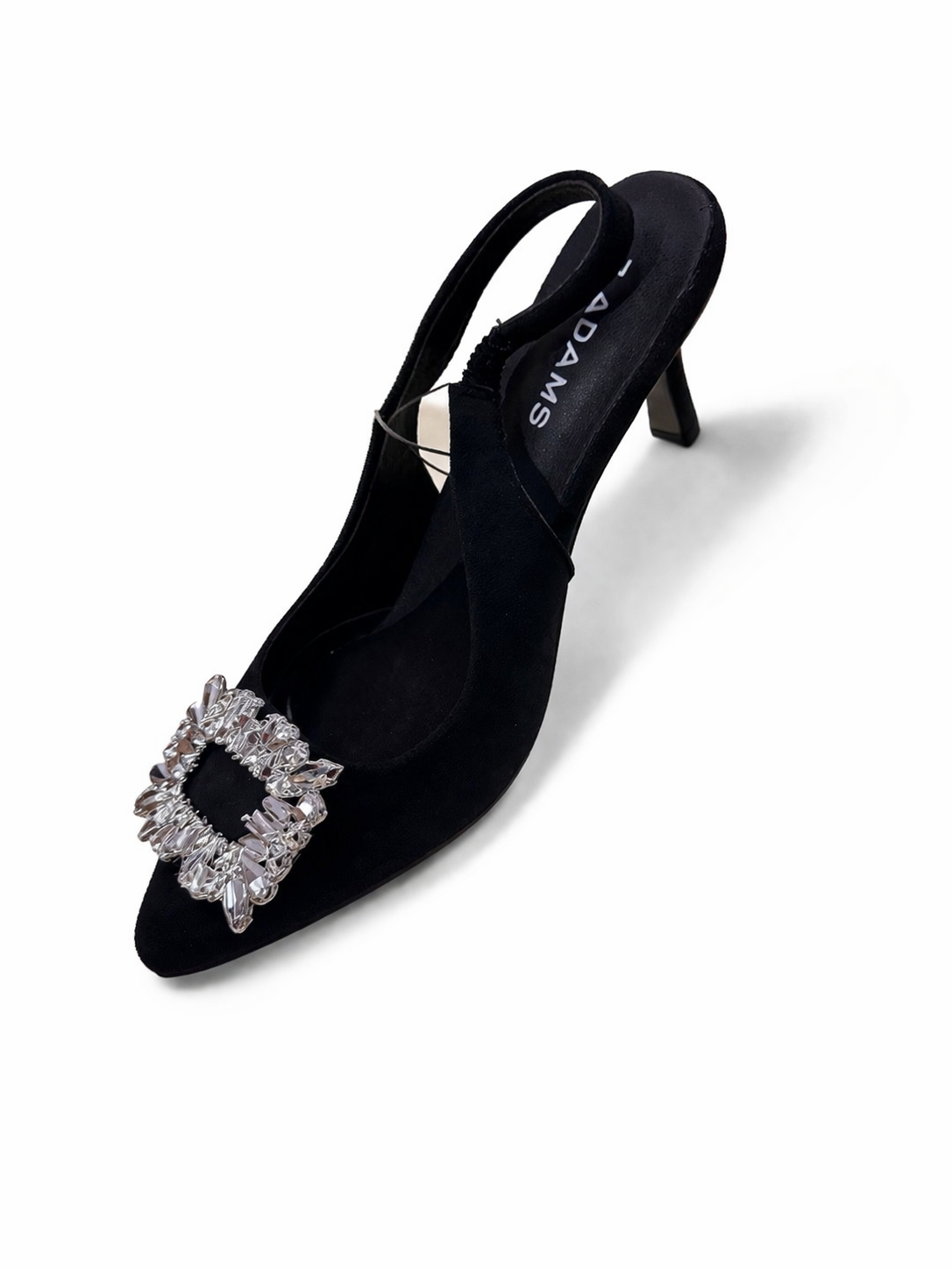 Women Black Slingback Heels Pointed Toe Crystal Buckle Elegant Dress Shoes

Black Slingback Heels for Women Pointed Toe Crystal Buckle Dressy Pumps